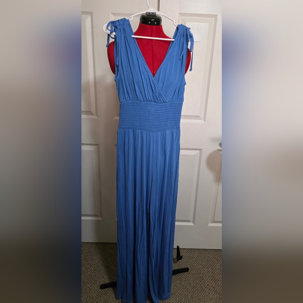 Lascana Sleeveless Blue Jumpsuit